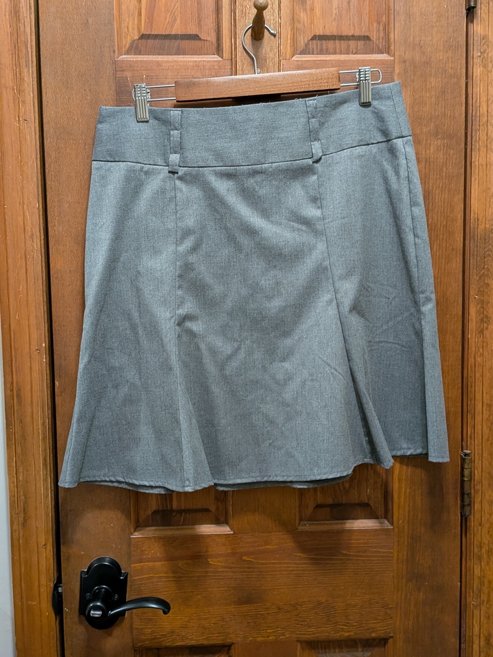 Maurices Gray A-Line Skirt with Subtle Flare